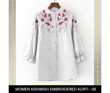Women Kishmish Embroidered Kurti - 06 Women Kishmish Embroidered Kurti - 06